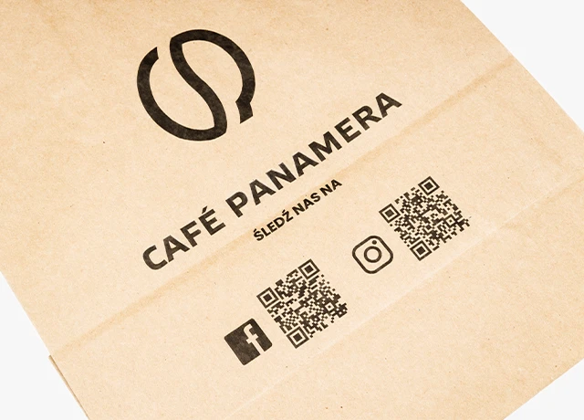 pudełka wysyłkowe z nadrukiem, realizacja dla firmy Cafe Panamera